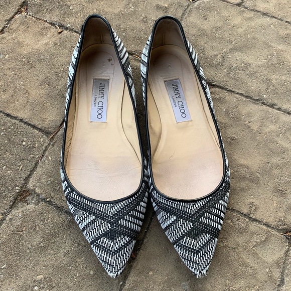 Jimmy Choo Shoes - Jimmy Choo Alina in Black and White